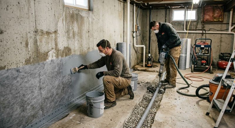 Basement Concrete Sealing in Fredericksburg, VA